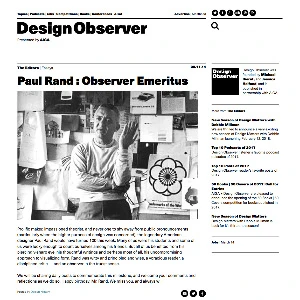 Paul Rand : Observer Emeritus