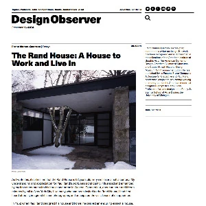 The Rand House: A House to Work and Live In