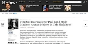 Find Out How Designer Paul Rand Made Madison Avenue Modern In This Sleek Book