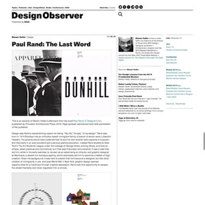 Paul Rand: The Last Word