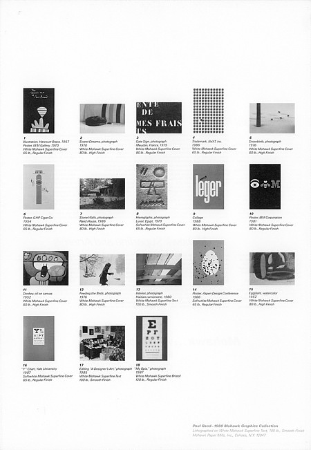 Mohawk Paper Graphics Collection: The Graphic Art of Paul Rand