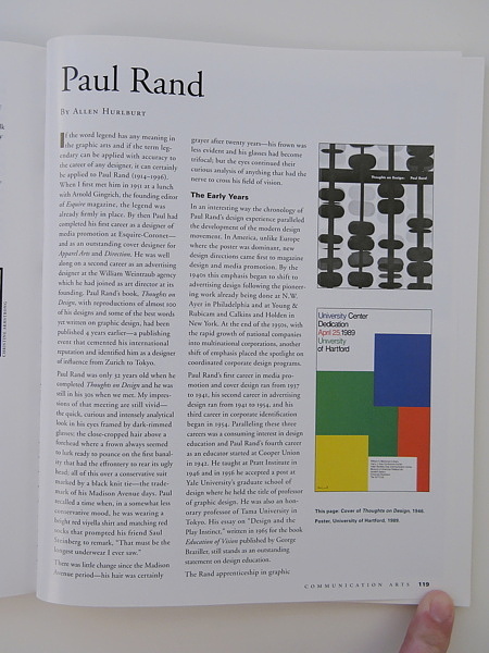 “Paul Rand” by Allen Hurlburt