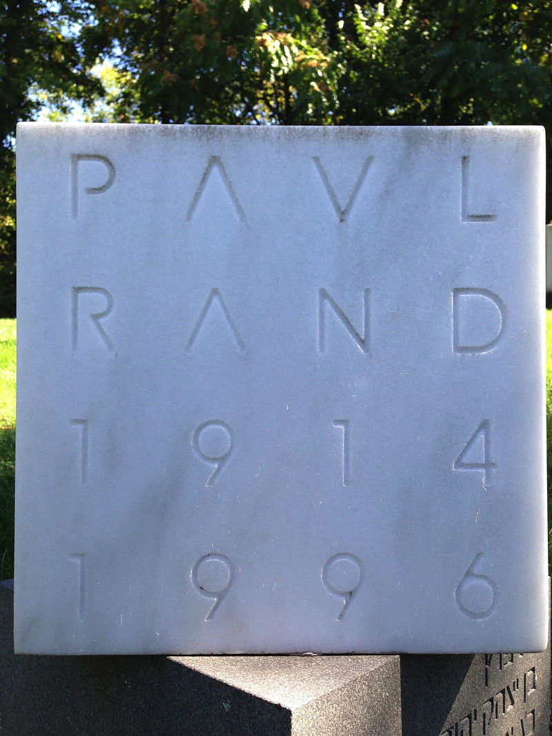 His Passing   |   Paul Rand's Headstone