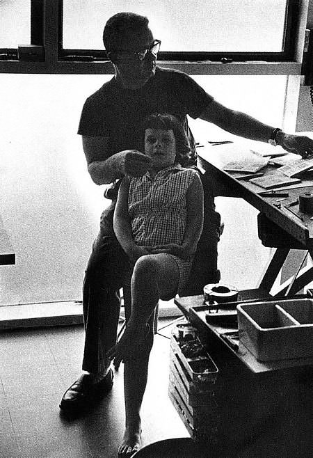 Portraits   |   In his home studio with Catherine                         