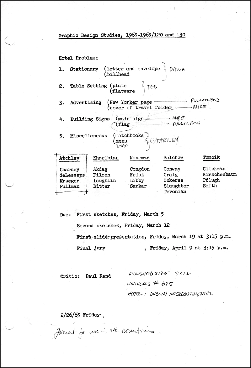 Yale University   |   Yale Class Syllabus 1964-1965