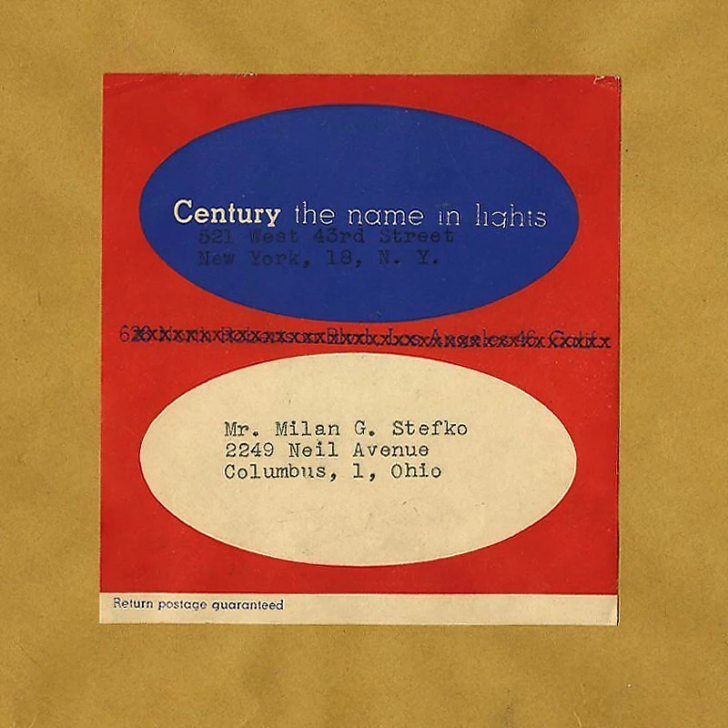 Century Lighting   |   Mailing Label