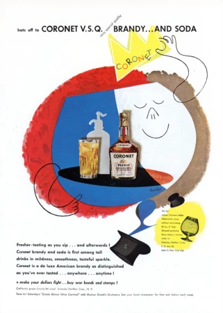 Coronet Brandy   |   Advertising