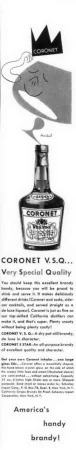 Coronet Brandy   |   Advertising