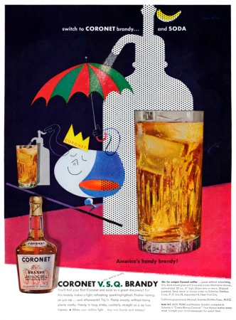 Coronet Brandy   |   Advertising