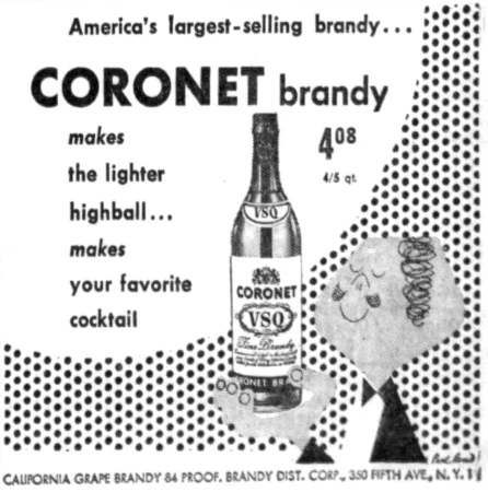 Coronet Brandy   |   Advertising