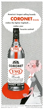 Coronet Brandy   |   Advertising