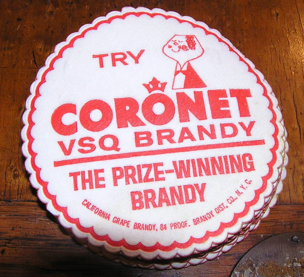 Coronet Brandy   |   Coasters