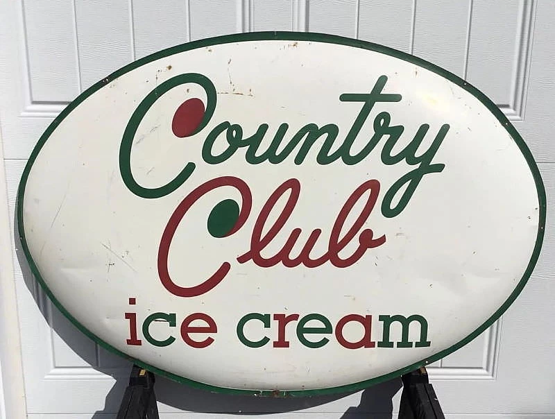 Country Club Ice Cream   |   Sign