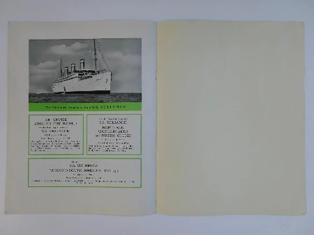 Hamburg American Line   |   Brochure