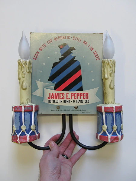 James E. Pepper Kentucky Bourbon   |   Candle Display