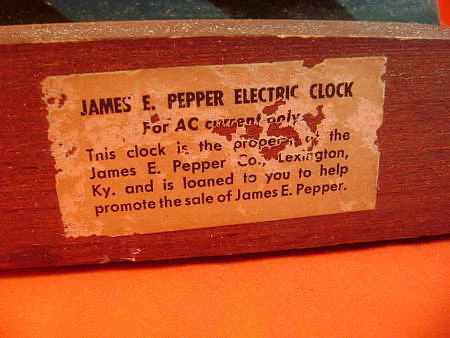 James E. Pepper Kentucky Bourbon   |   Clock, v2