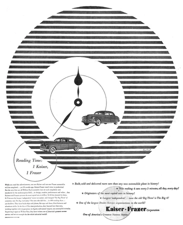 Kaiser-Frazer Automobiles   |   Advertising