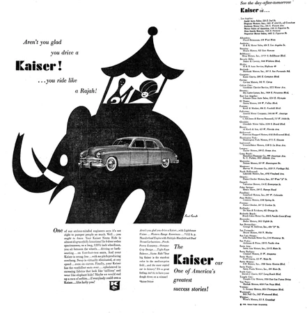 Kaiser-Frazer Automobiles   |   Advertising