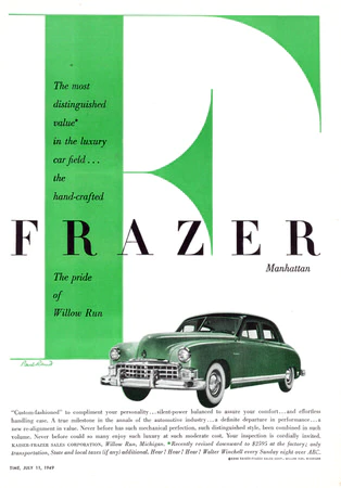 Kaiser-Frazer Automobiles   |   Advertising