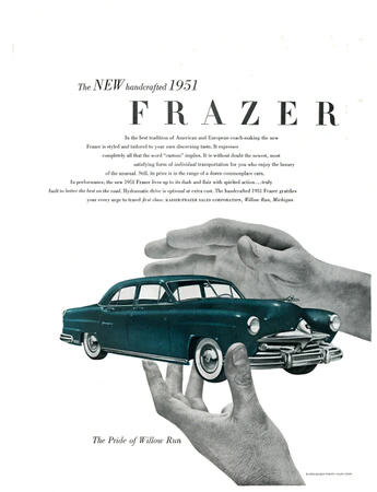 Kaiser-Frazer Automobiles   |   Advertising