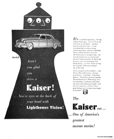 Kaiser-Frazer Automobiles   |   Advertising