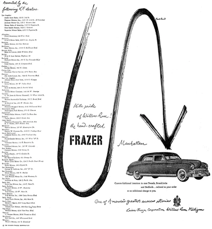 Kaiser-Frazer Automobiles   |   Advertising