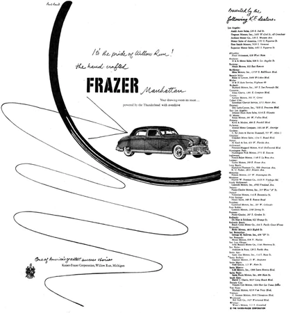 Kaiser-Frazer Automobiles   |   Advertising