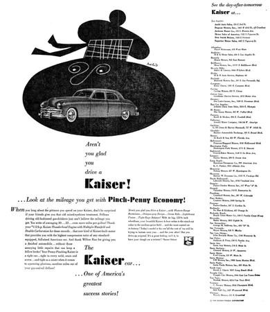 Kaiser-Frazer Automobiles   |   Advertising