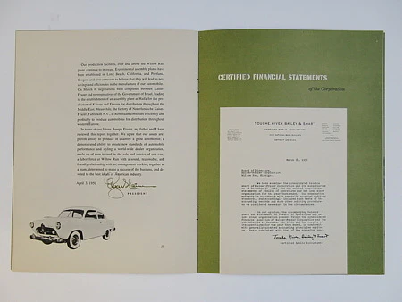 Kaiser-Frazer Automobiles   |   Annual Report, 1949