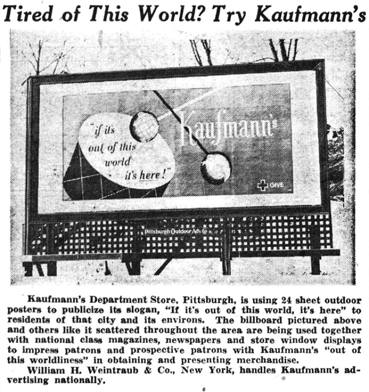 Kaufmann’s Department Store   |   Articles