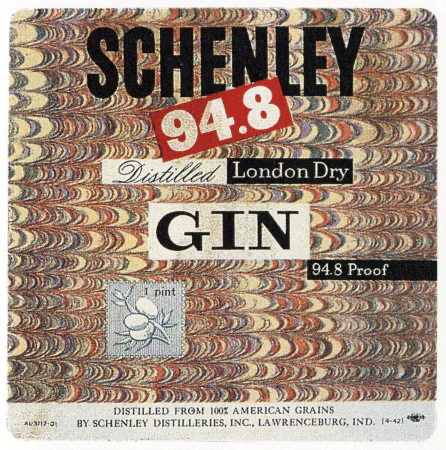 Schenley Gin   |   Bottle, v1