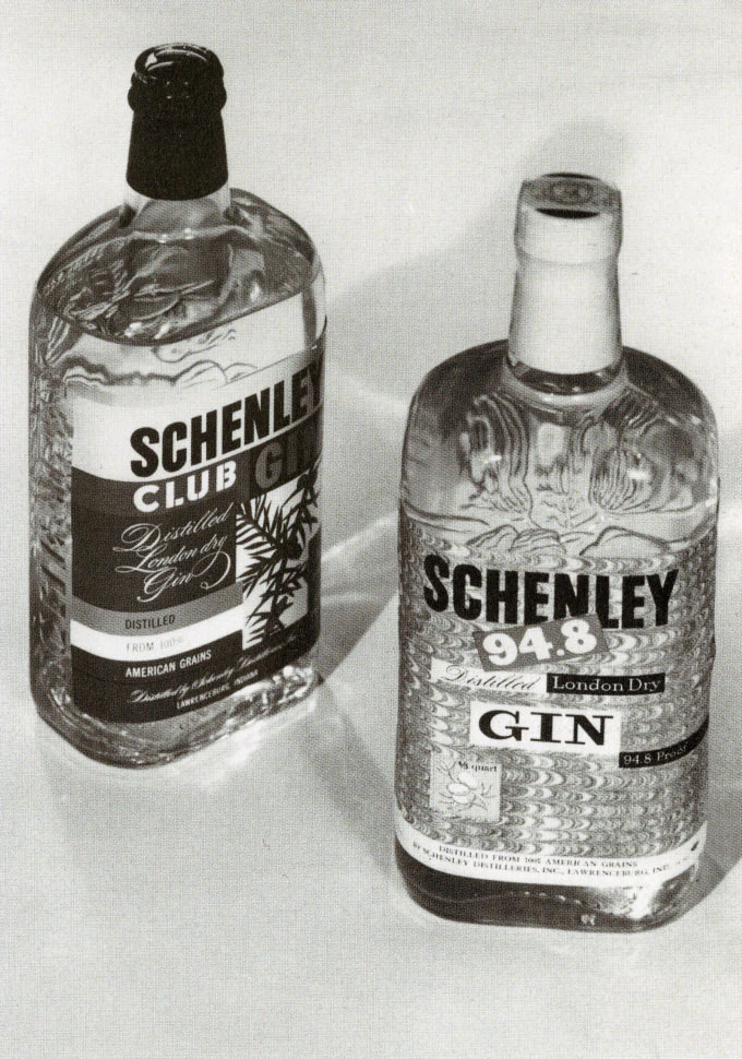 Schenley Gin   |   Bottles