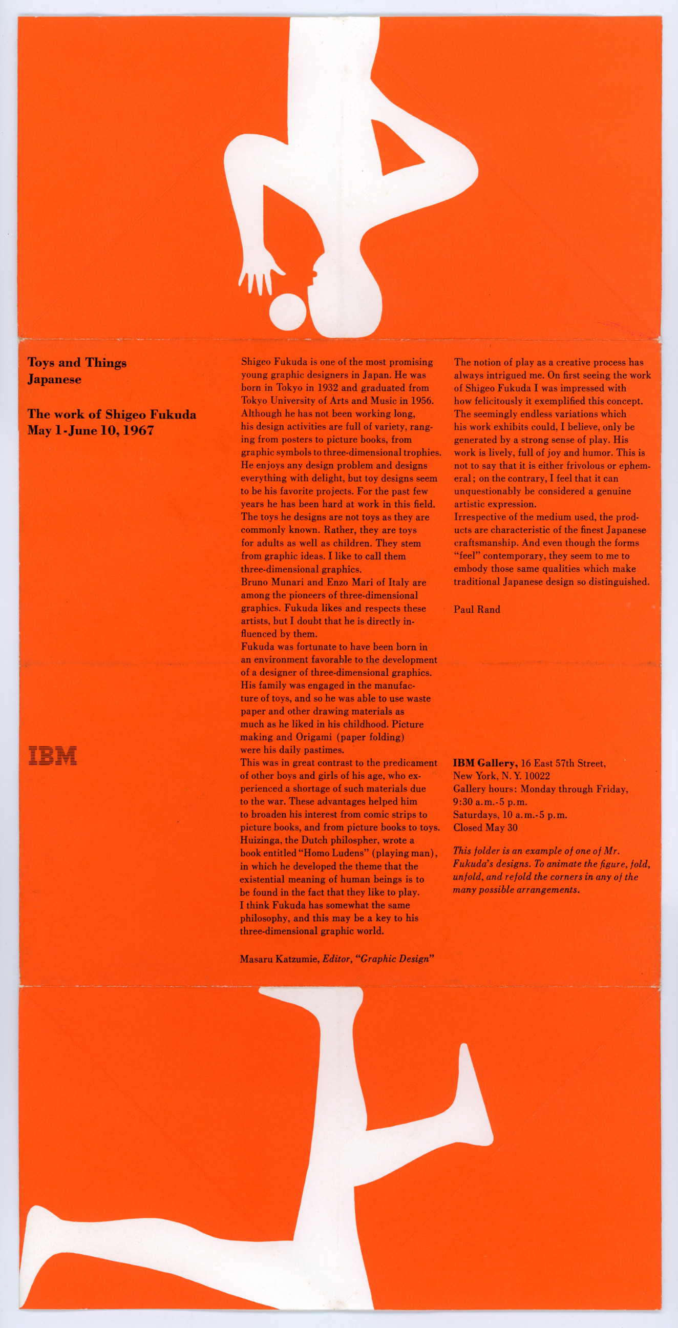 Shigeo Fukuda- Toys and Things Exhibit | Paul Rand: Modernist Master 1914-1996