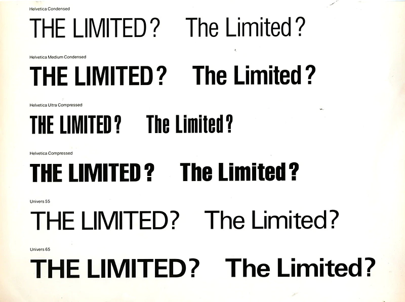 The Limited   |   The Limited Corporation logo sketch