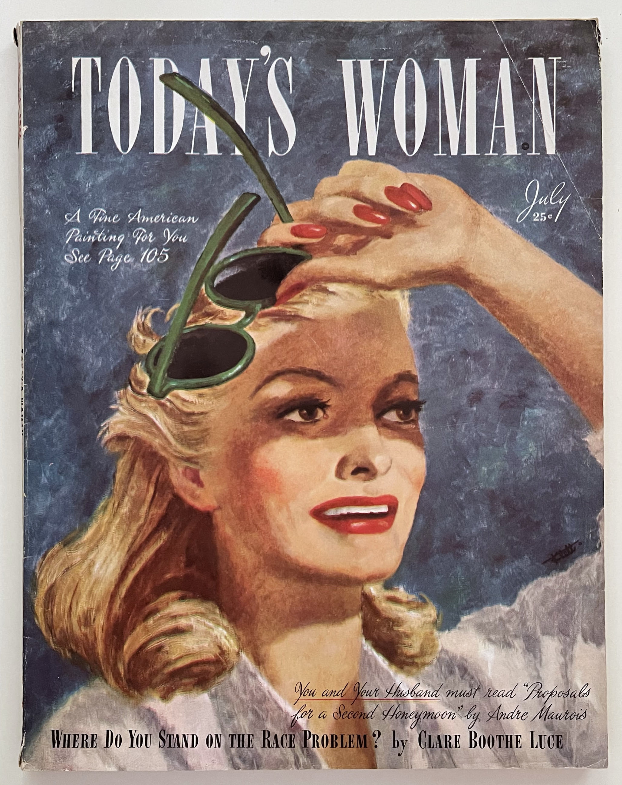 TODAY'S WOMAN édition Juillet 1946 Magazine américain illustré Introuvable !! 