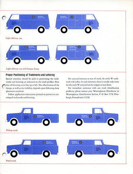 Westinghouse   |   Identity Guideline: Service Truck Identification Program