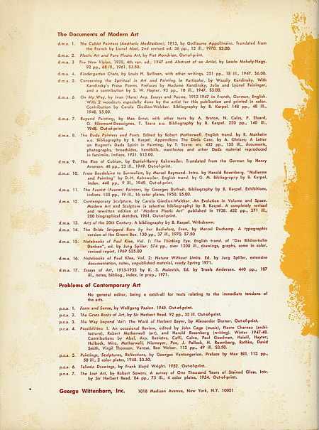 The Cubist Painters: Aesthetic Meditations 1913