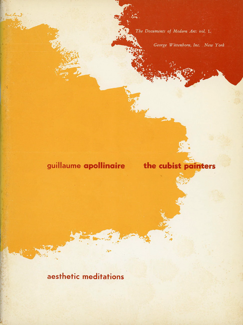 The Cubist Painters: Aesthetic Meditations 1913