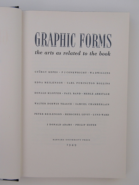 Graphic Forms: The Arts as Related to the Book