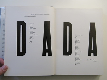 The Dada Painters and Poets: An Anthology