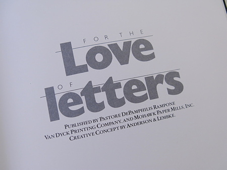 For The Love of Letters