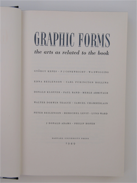 Graphic Forms: The Arts as Related to the Book